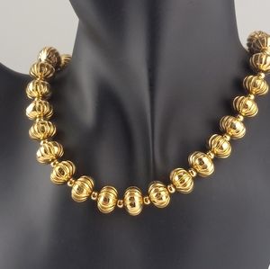 Gold Tone Monet Choker